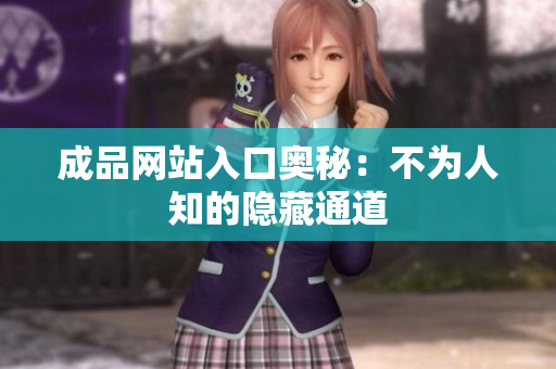 成品网站入口奥秘：不为人知的隐藏通道