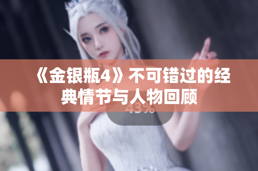 《金银瓶4》不可错过的经典情节与人物回顾