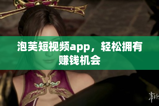 泡芙短视频app，轻松拥有赚钱机会