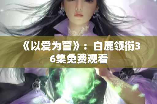 《以爱为营》：白鹿领衔36集免费观看
