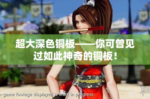 超大深色铜板——你可曾见过如此神奇的铜板！