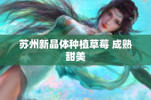 苏州新晶体种植草莓 成熟甜美