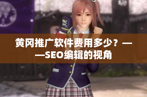 黄冈推广软件费用多少？——SEO编辑的视角