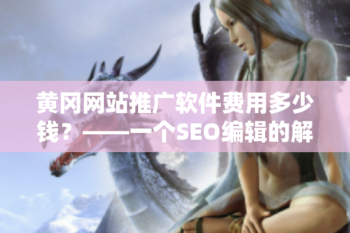 黄冈网站推广软件费用多少钱？——一个SEO编辑的解读