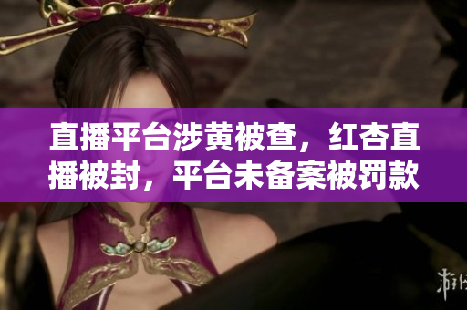 直播平台涉黄被查，红杏直播被封，平台未备案被罚款