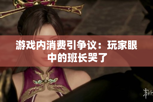 游戏内消费引争议：玩家眼中的班长哭了