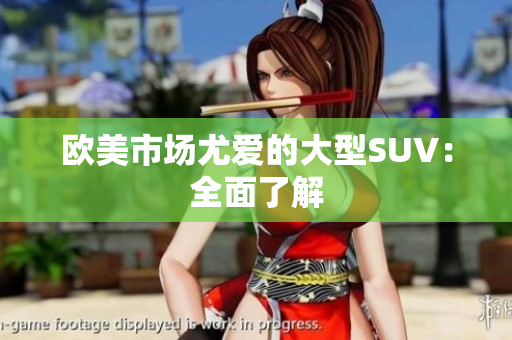 欧美市场尤爱的大型SUV：全面了解