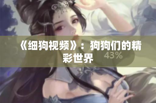 《细狗视频》：狗狗们的精彩世界