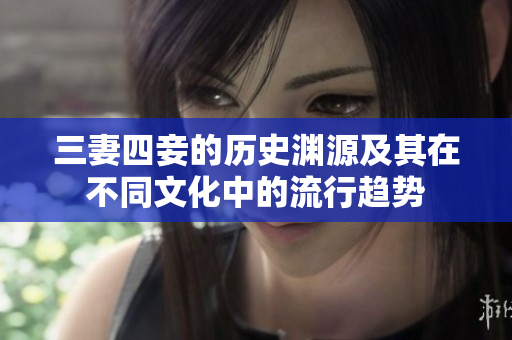 三妻四妾的历史渊源及其在不同文化中的流行趋势