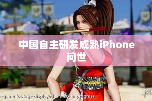 中国自主研发成熟iPhone问世
