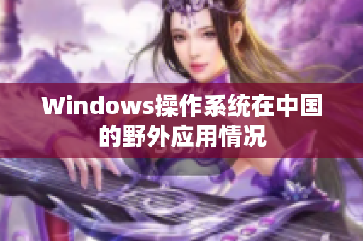 Windows操作系统在中国的野外应用情况
