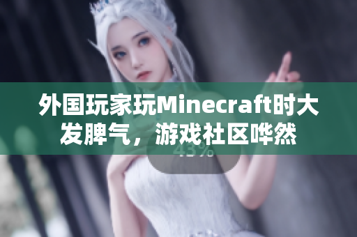 外国玩家玩Minecraft时大发脾气，游戏社区哗然