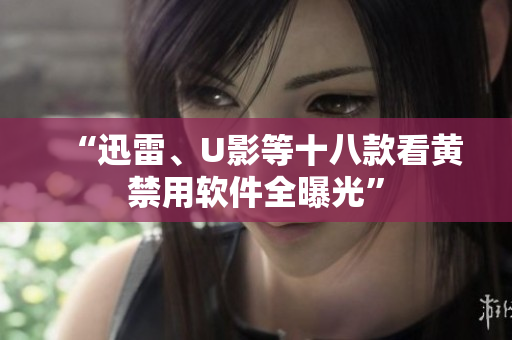 “迅雷、U影等十八款看黄禁用软件全曝光”