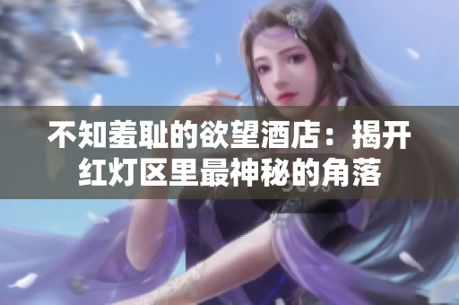 不知羞耻的欲望酒店：揭开红灯区里最神秘的角落