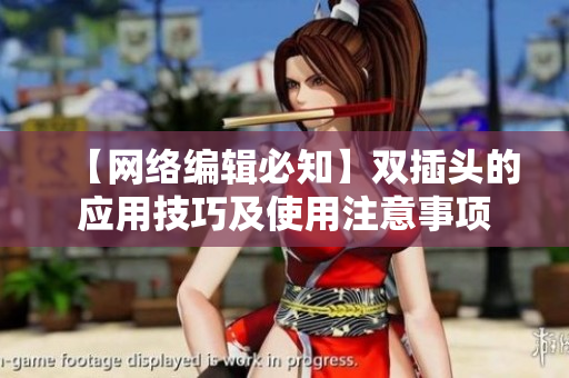 【网络编辑必知】双插头的应用技巧及使用注意事项