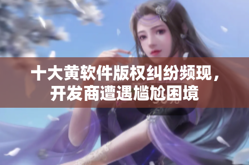 十大黄软件版权纠纷频现，开发商遭遇尴尬困境