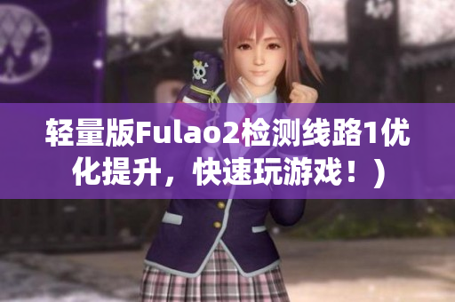 轻量版Fulao2检测线路1优化提升，快速玩游戏！)