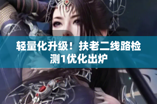 轻量化升级！扶老二线路检测1优化出炉