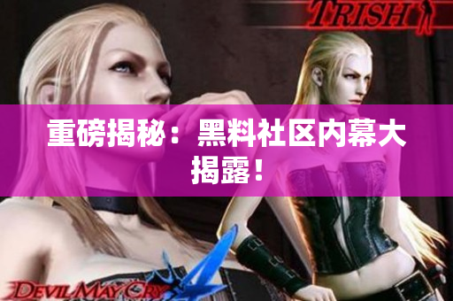 重磅揭秘：黑料社区内幕大揭露！