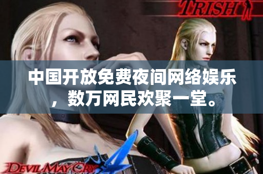 中国开放免费夜间网络娱乐，数万网民欢聚一堂。