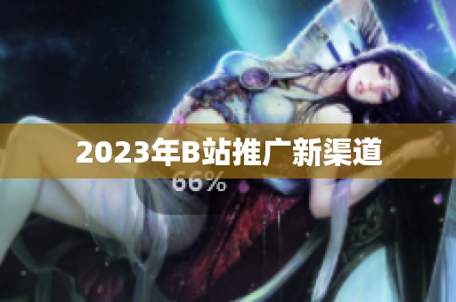2023年B站推广新渠道