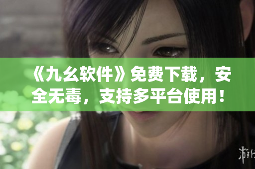 《九幺软件》免费下载，安全无毒，支持多平台使用！)
