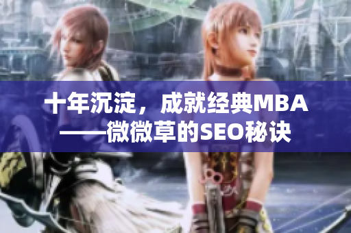 十年沉淀，成就经典MBA——微微草的SEO秘诀