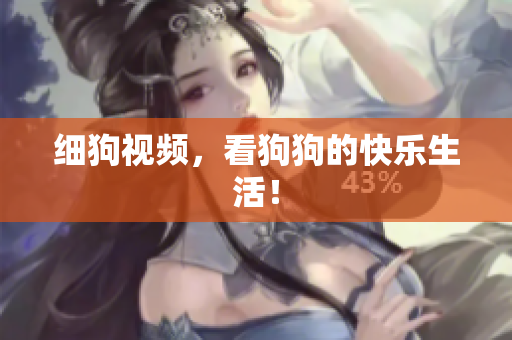 细狗视频，看狗狗的快乐生活！