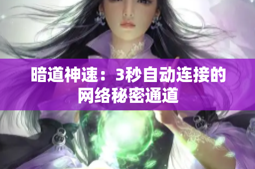 暗道神速：3秒自动连接的网络秘密通道
