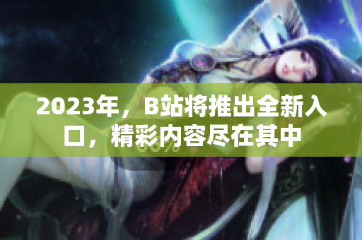 2023年，B站将推出全新入口，精彩内容尽在其中