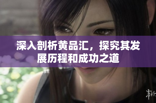 深入剖析黄品汇，探究其发展历程和成功之道