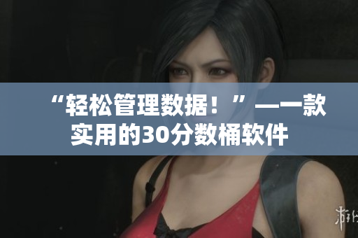 “轻松管理数据！”—一款实用的30分数桶软件