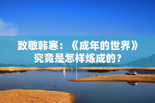 致敬韩寒：《成年的世界》究竟是怎样炼成的？