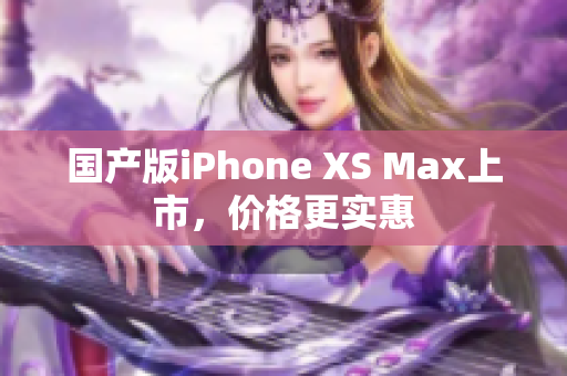国产版iPhone XS Max上市，价格更实惠