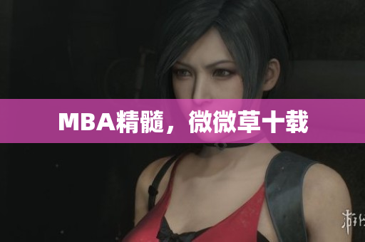 MBA精髓，微微草十载