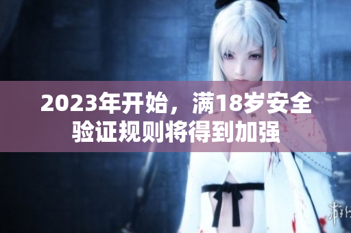 2023年开始，满18岁安全验证规则将得到加强