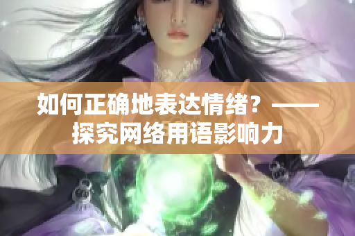 如何正确地表达情绪？——探究网络用语影响力