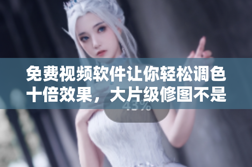 免费视频软件让你轻松调色十倍效果，大片级修图不是梦！