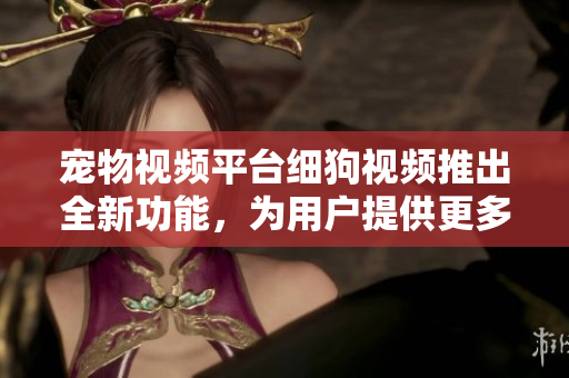 宠物视频平台细狗视频推出全新功能，为用户提供更多趣味内容