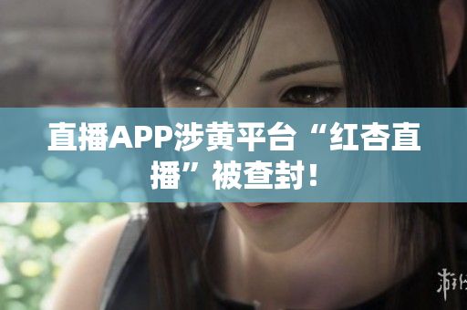 直播APP涉黄平台“红杏直播”被查封！