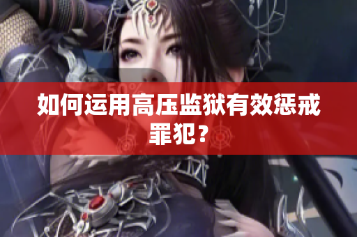 如何运用高压监狱有效惩戒罪犯？