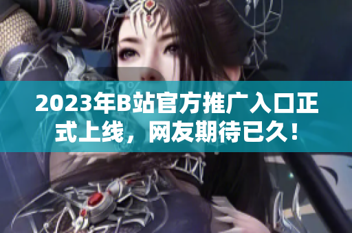 2023年B站官方推广入口正式上线，网友期待已久！