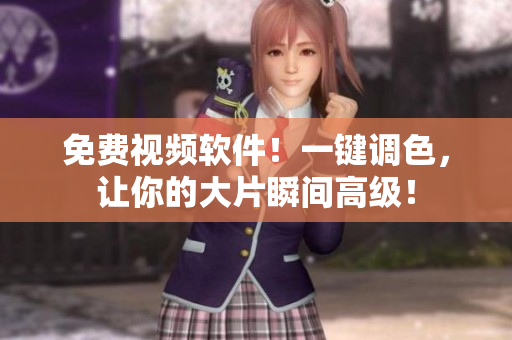 免费视频软件！一键调色，让你的大片瞬间高级！