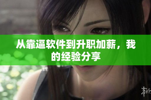 从靠逼软件到升职加薪，我的经验分享