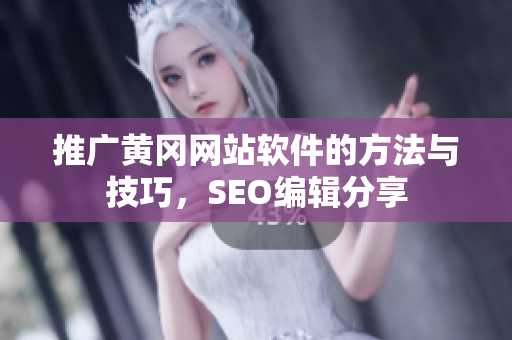推广黄冈网站软件的方法与技巧，SEO编辑分享