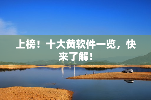 上榜！十大黄软件一览，快来了解！