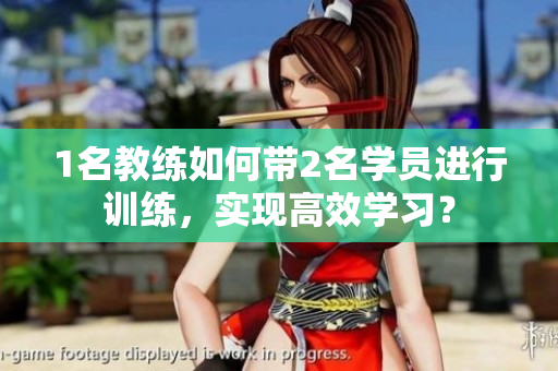 1名教练如何带2名学员进行训练，实现高效学习？