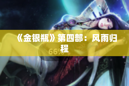 《金银瓶》第四部：风雨归程