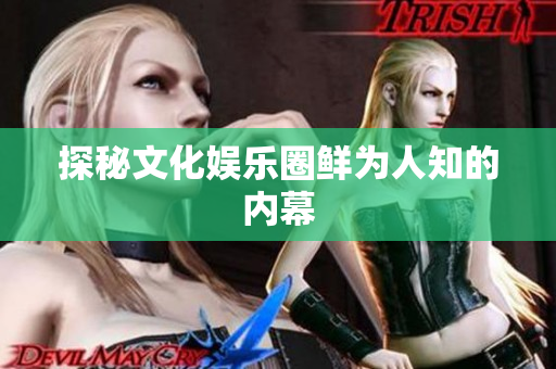 探秘文化娱乐圈鲜为人知的内幕