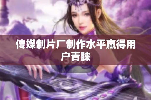 传媒制片厂制作水平赢得用户青睐